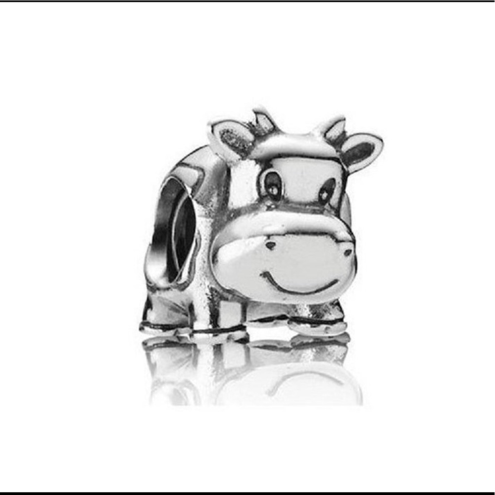 Pandora Retired Happy Cow Charm 💎❤️💎 Sterling Silver